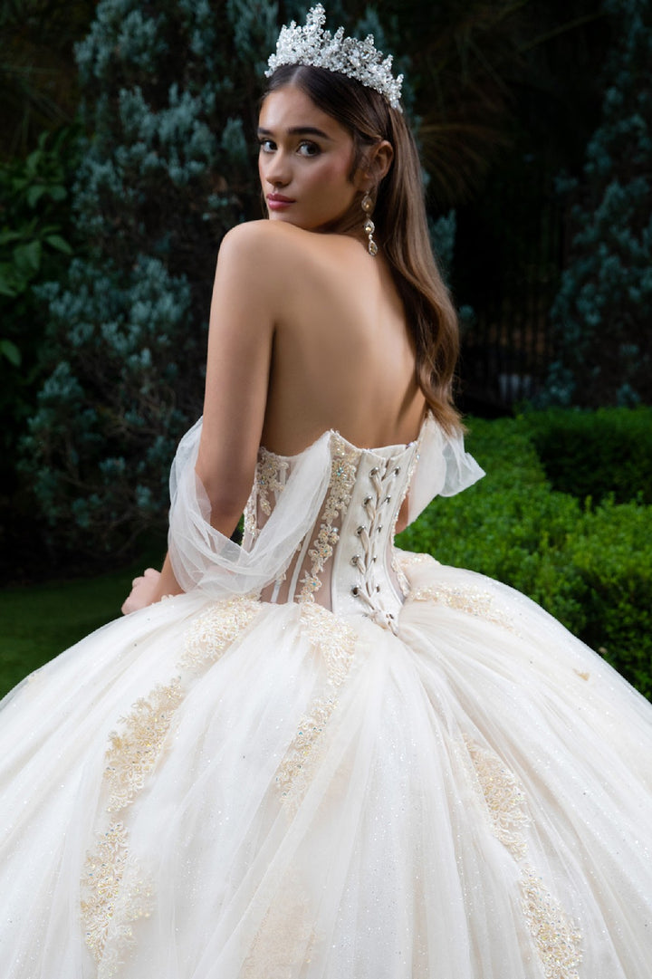 Off Shoulder Corset Ball Gown by GLS Gloria GL3502