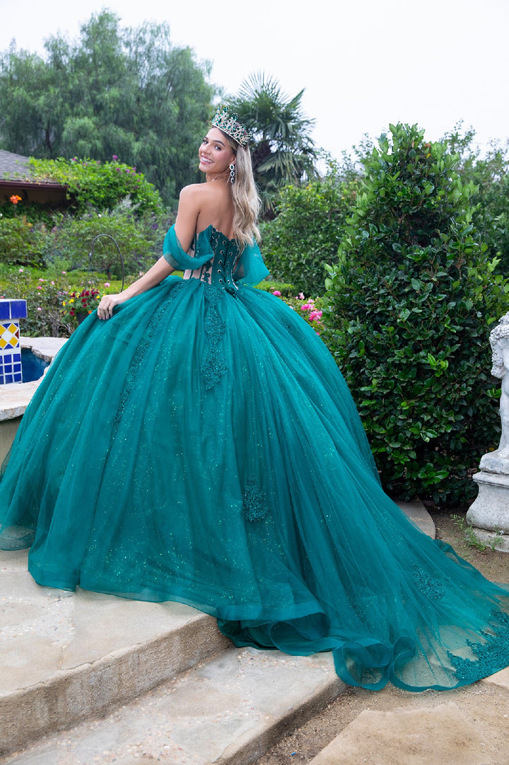 Off Shoulder Corset Ball Gown by GLS Gloria GL3502