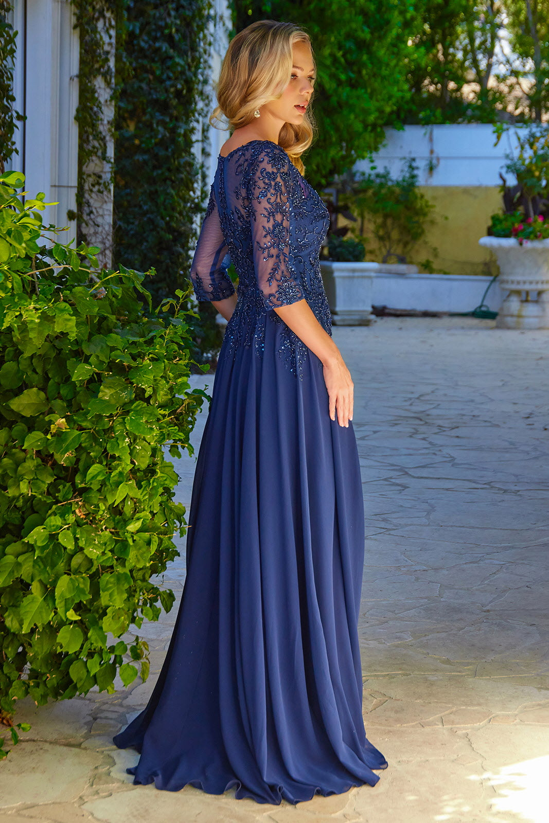 Elizabeth K GL3573 Chiffon Gown Formal Dress Shops M / Burgundy Elizabeth K GL3573 Chiffon Gown Formal Dress Shops M / Burgundy