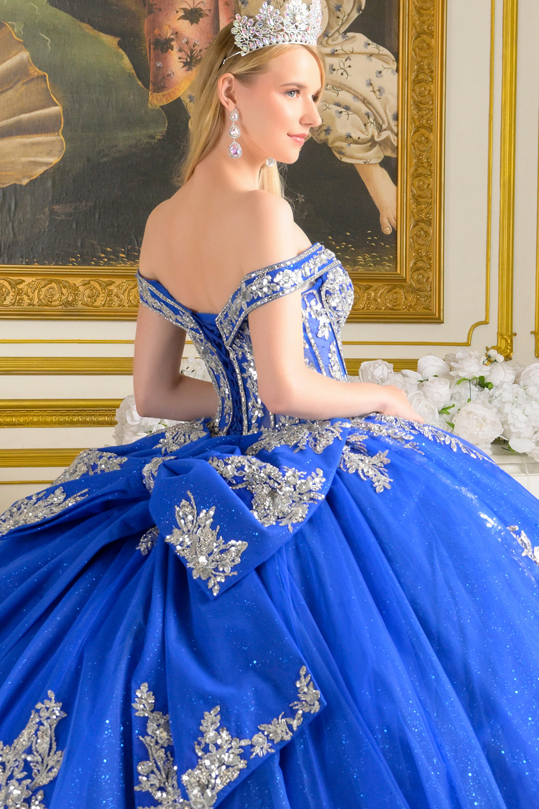 Off Shoulder Ball Gown by Elizabeth K GL3672