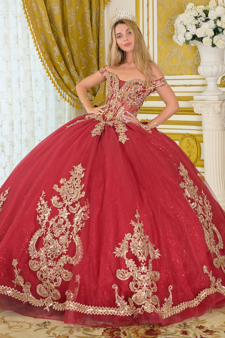 Off Shoulder Ball Gown by Elizabeth K GL3673