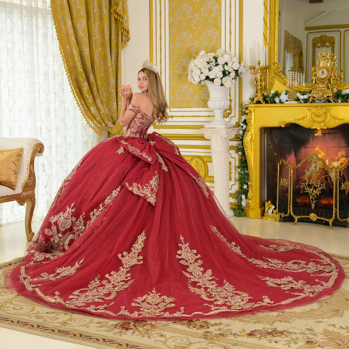 Off Shoulder Ball Gown by Elizabeth K GL3673