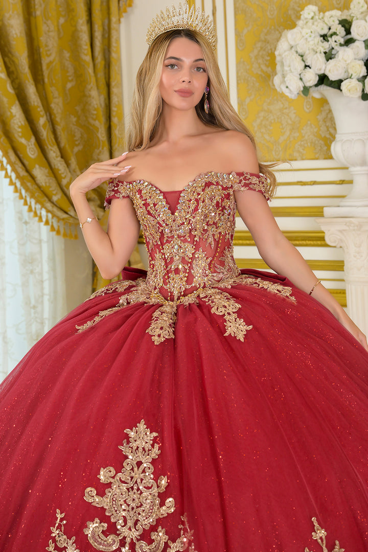 Off Shoulder Ball Gown by Elizabeth K GL3673