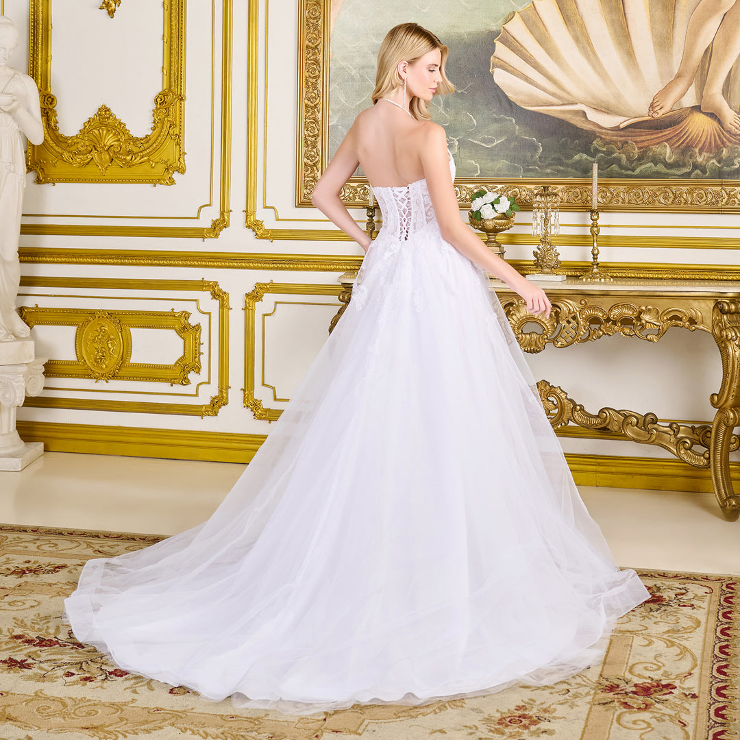 Applique Strapless Bridal Gown by GLS Gloria GL3714