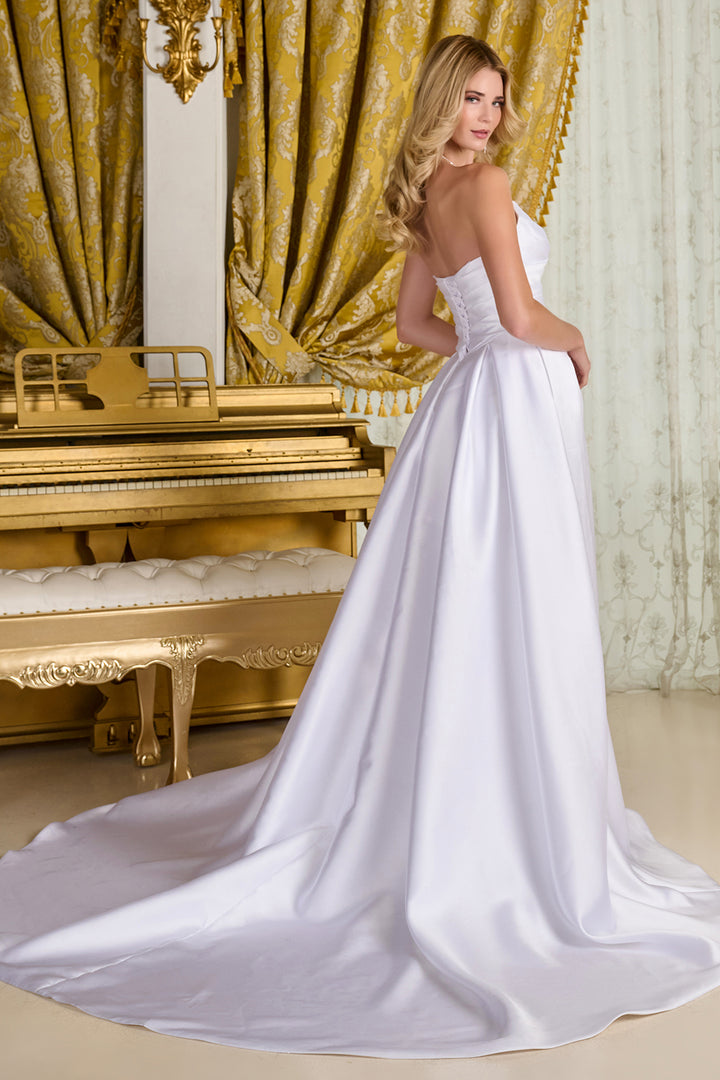 Taffeta Strapless Bridal Gown by GLS Gloria GL3715