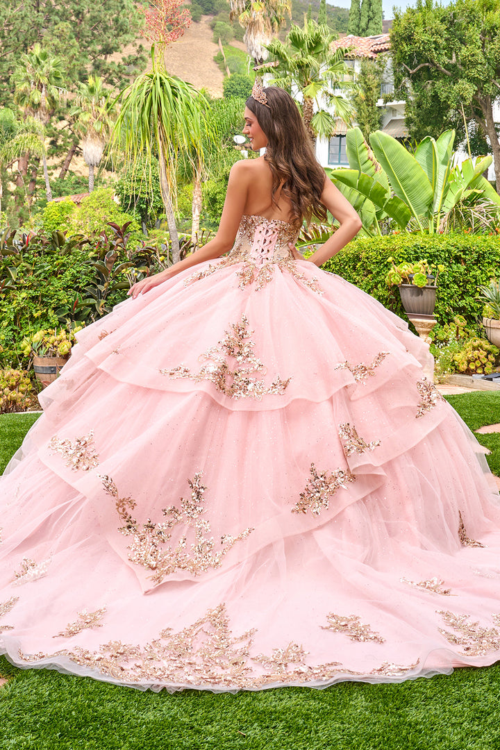 Strapless Layered Ball Gown by Elizabeth K GL3724