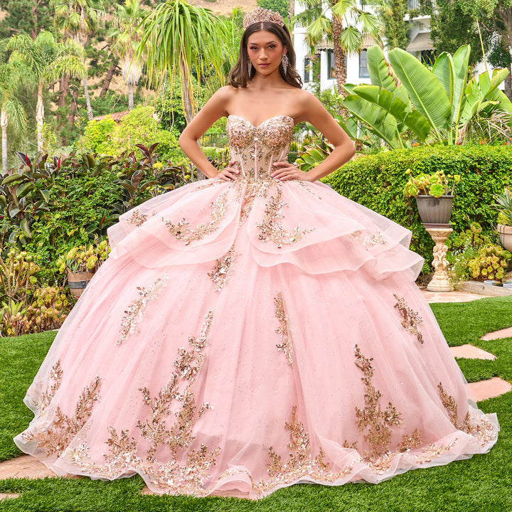 Strapless Layered Ball Gown by Elizabeth K GL3724