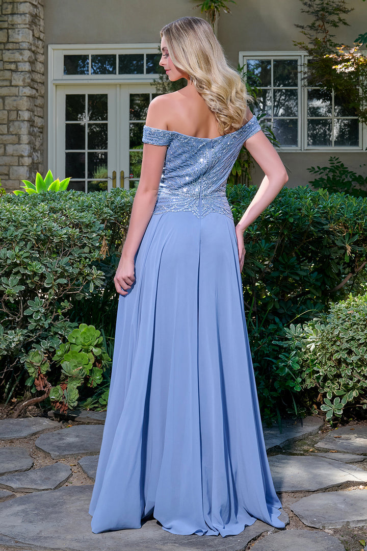 Off Shoulder A-line Gown by Elizabeth K GL3738