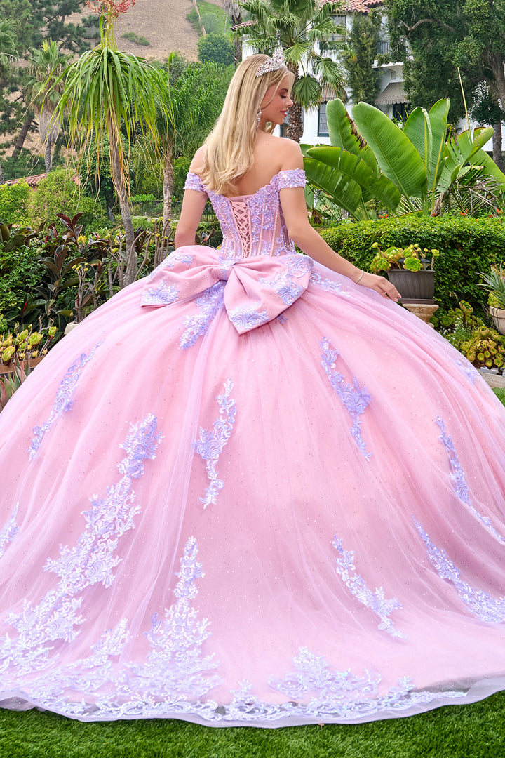 Applique Off Shoulder Ball Gown by Elizabeth K GL3753