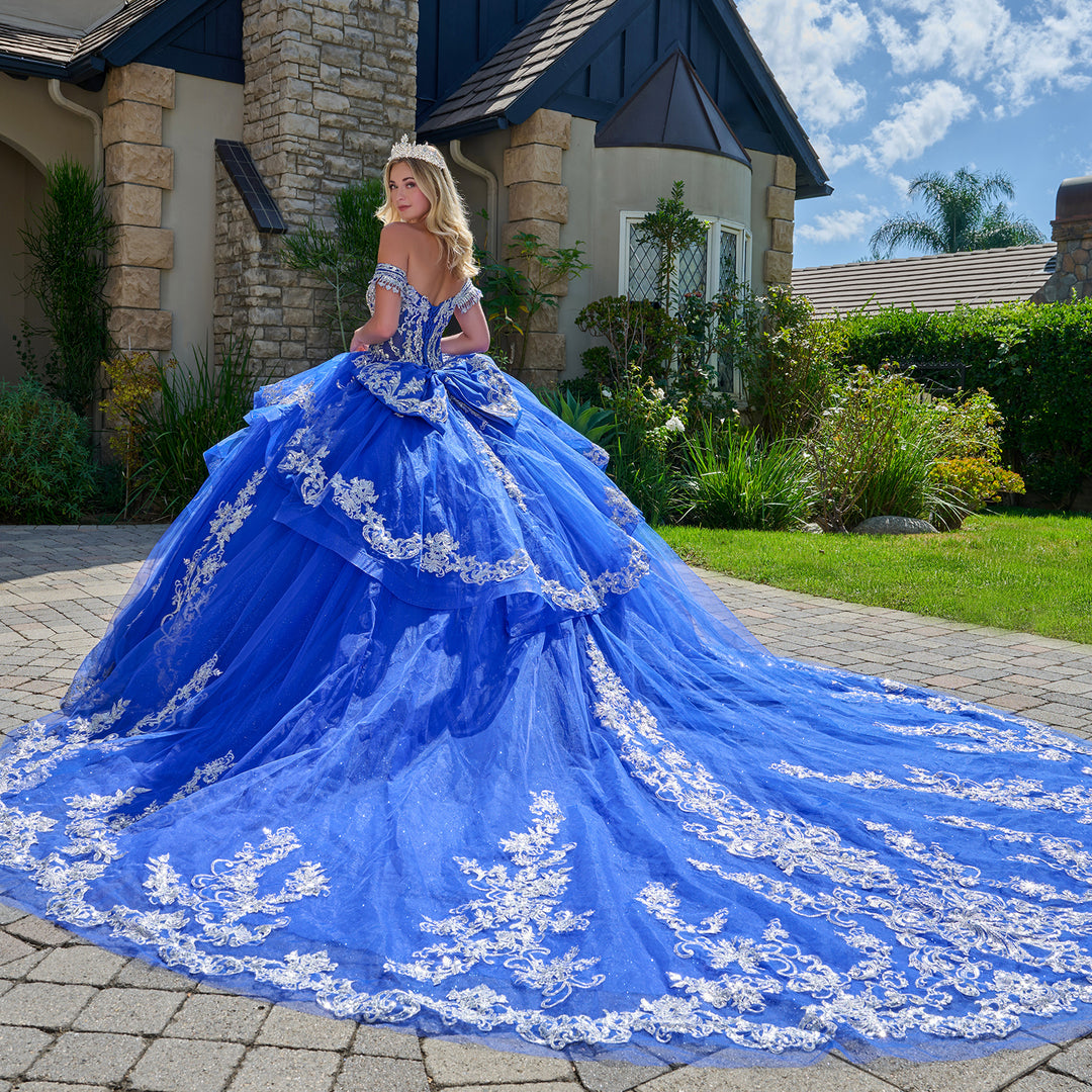Off Shoulder Ruffled Ball Gown by Elizabeth K GL3805 – ABC Fashion