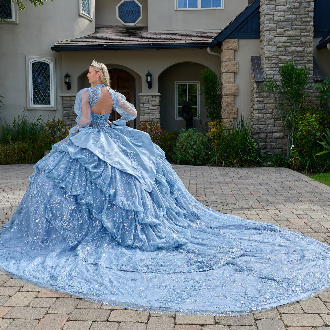 Strapless Bolero Ball Gown by Elizabeth K GL3806