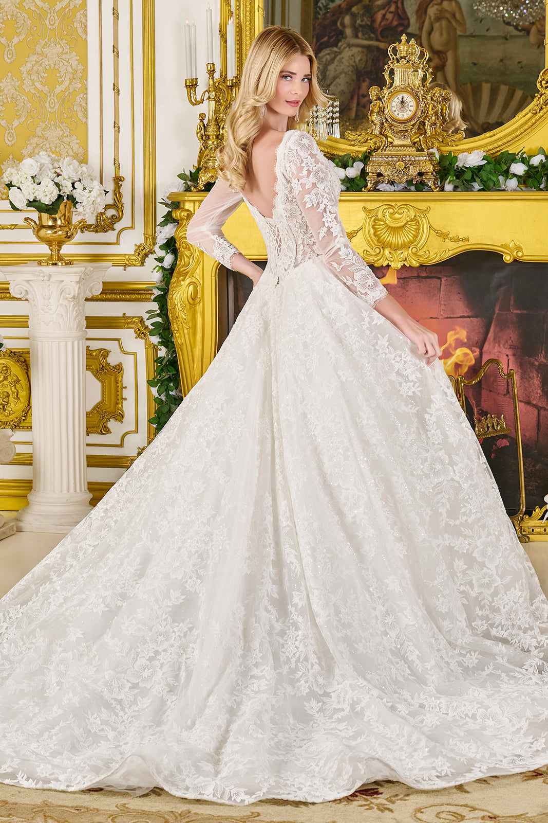 Long Sleeve Bridal Gown by GLS Gloria GL3819 – ABC Fashion Long Sleeve Bridal Gown by GLS Gloria GL3819 – ABC Fashion