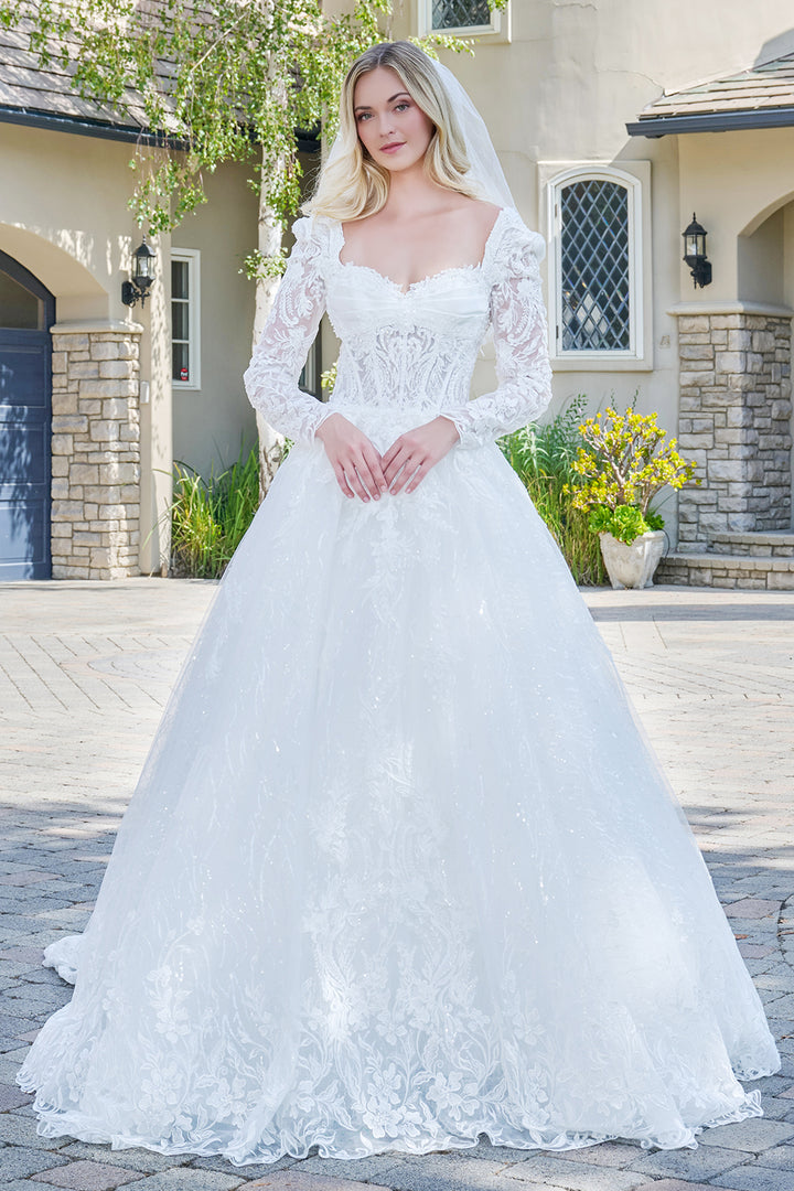 Long Sleeve Bridal Gown by GLS Gloria GL3820