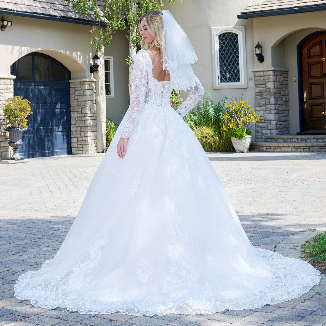 Long Sleeve Bridal Gown by GLS Gloria GL3820