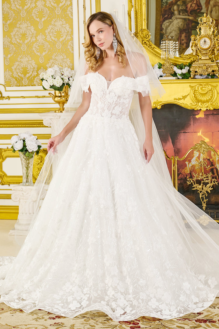 Off Shoulder Bridal Gown by GLS Gloria GL3821
