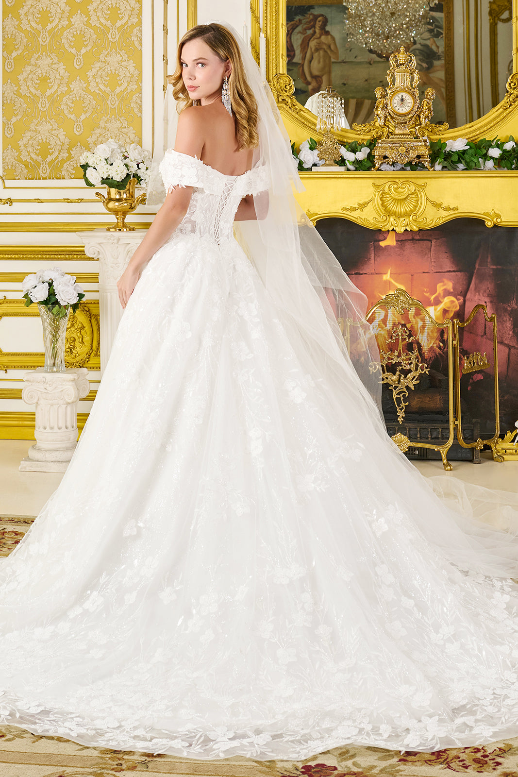 Off Shoulder Bridal Gown by GLS Gloria GL3821