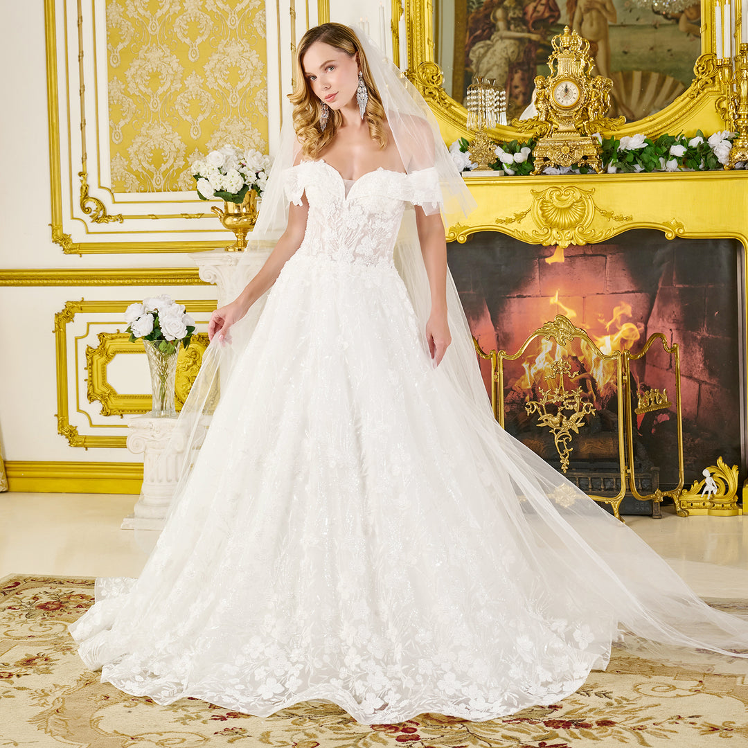 Off Shoulder Bridal Gown by GLS Gloria GL3821