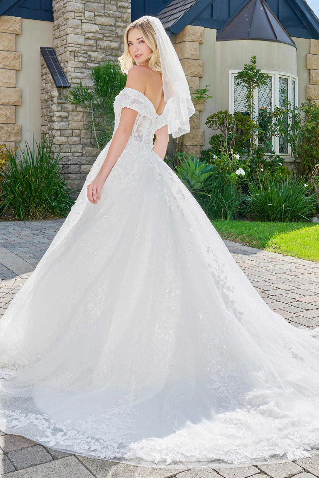Off Shoulder Bridal Gown by GLS Gloria GL3822