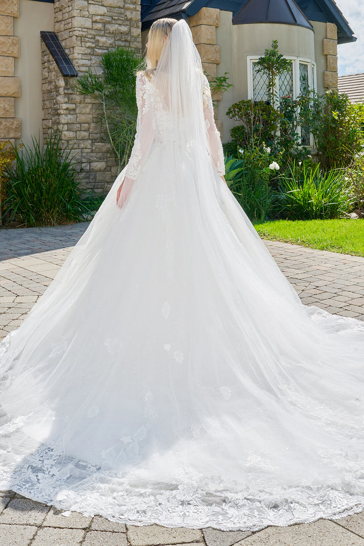 Long Sleeve Bridal Gown by GLS Gloria GL3823