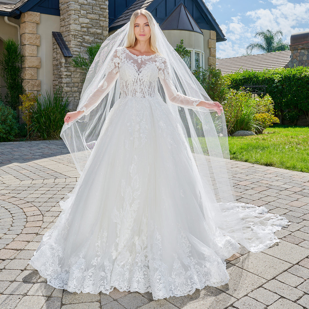 Long Sleeve Bridal Gown by GLS Gloria GL3823
