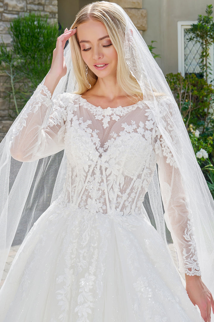 Long Sleeve Bridal Gown by GLS Gloria GL3823