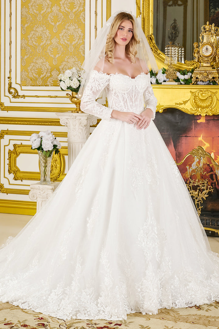 Off Shoulder Bridal Gown by GLS Gloria GL3824