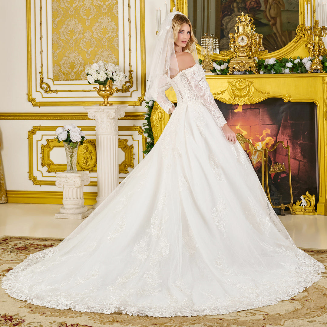 Off Shoulder Bridal Gown by GLS Gloria GL3824