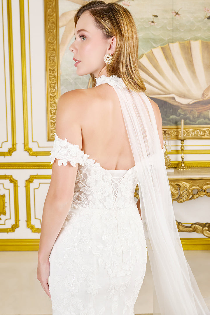 Fitted Off Shoulder Bridal Gown by GLS Gloria GL3825