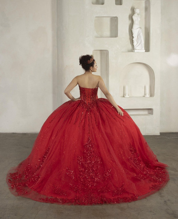 Applique Strapless Corset Ball Gown by Calla SCL-30044