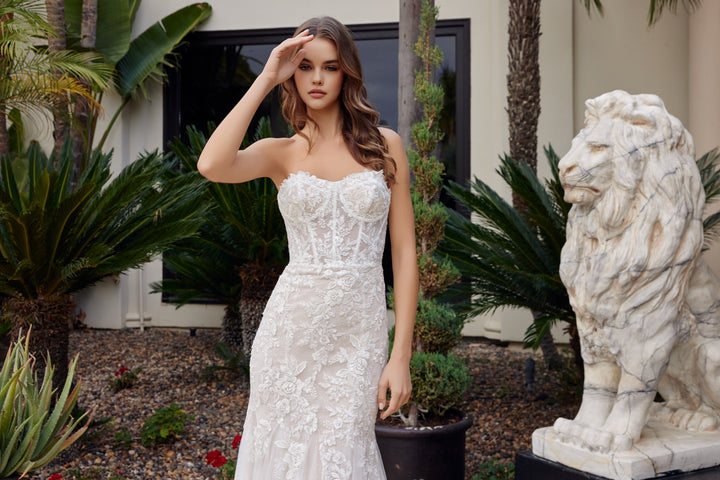 Strapless Mermaid Bridal Gown by Nox Anabel JE1061L