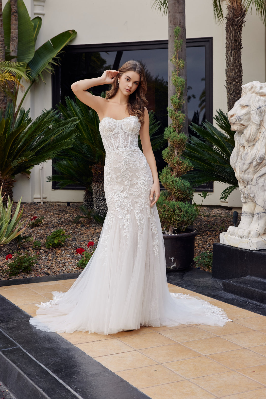 Strapless Mermaid Bridal Gown by Nox Anabel JE1061L