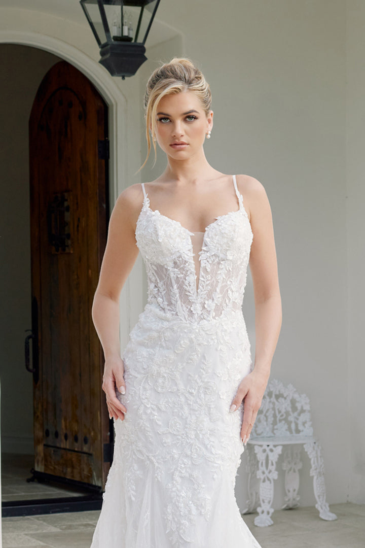 Sleeveless Mermaid Bridal Gown by Nox Anabel JE1063L