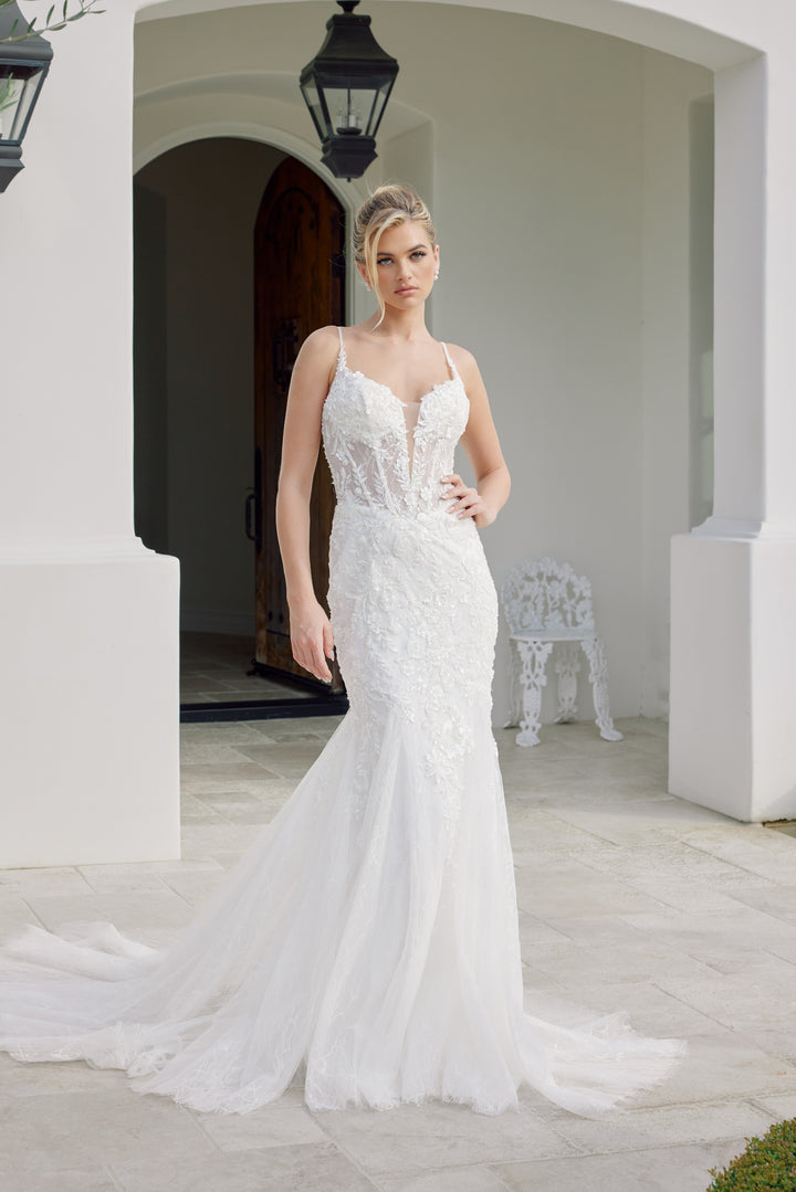 Sleeveless Mermaid Bridal Gown by Nox Anabel JE1063L