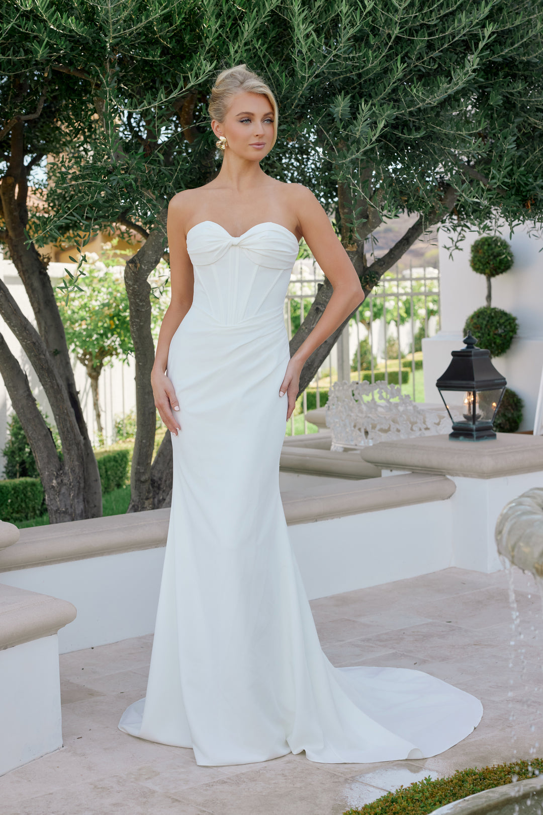 Fitted Strapless Bridal Gown by Nox Anabel JE1081