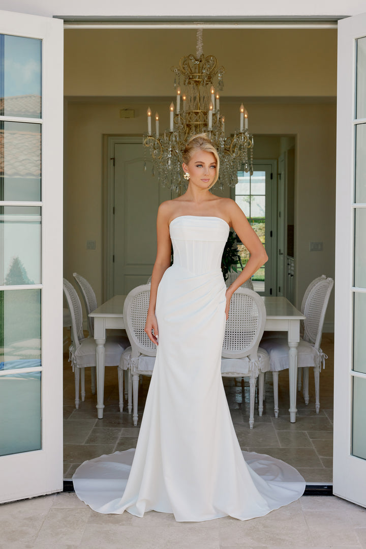 Fitted Strapless Bridal Gown by Nox Anabel JE1084