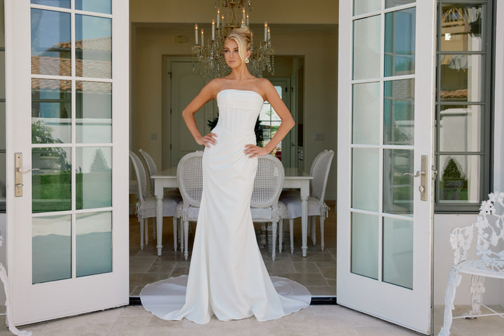 Fitted Strapless Bridal Gown by Nox Anabel JE1084