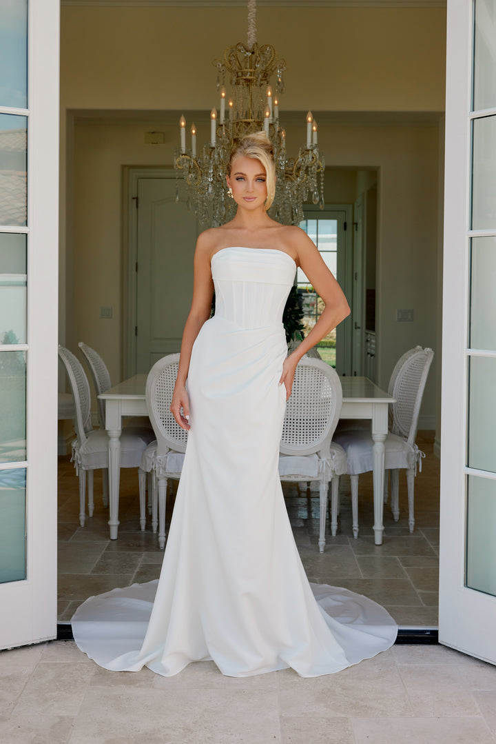Fitted Strapless Bridal Gown by Nox Anabel JE1084