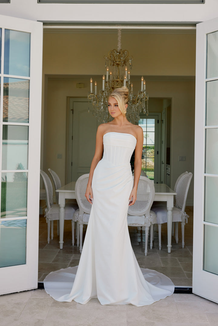 Fitted Strapless Bridal Gown by Nox Anabel JE1084