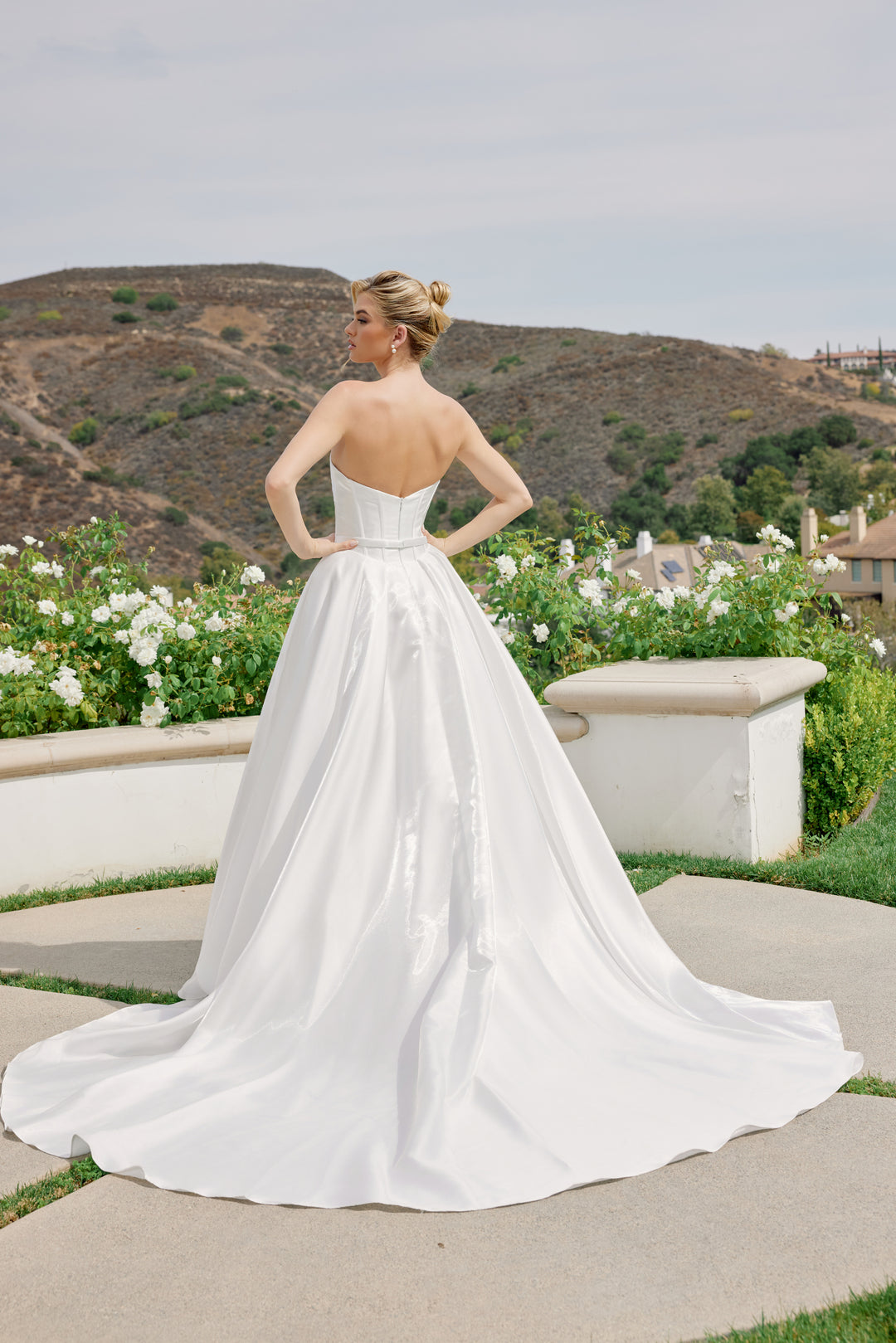 Satin Strapless A-line Bridal Gown by Nox Anabel JE1085