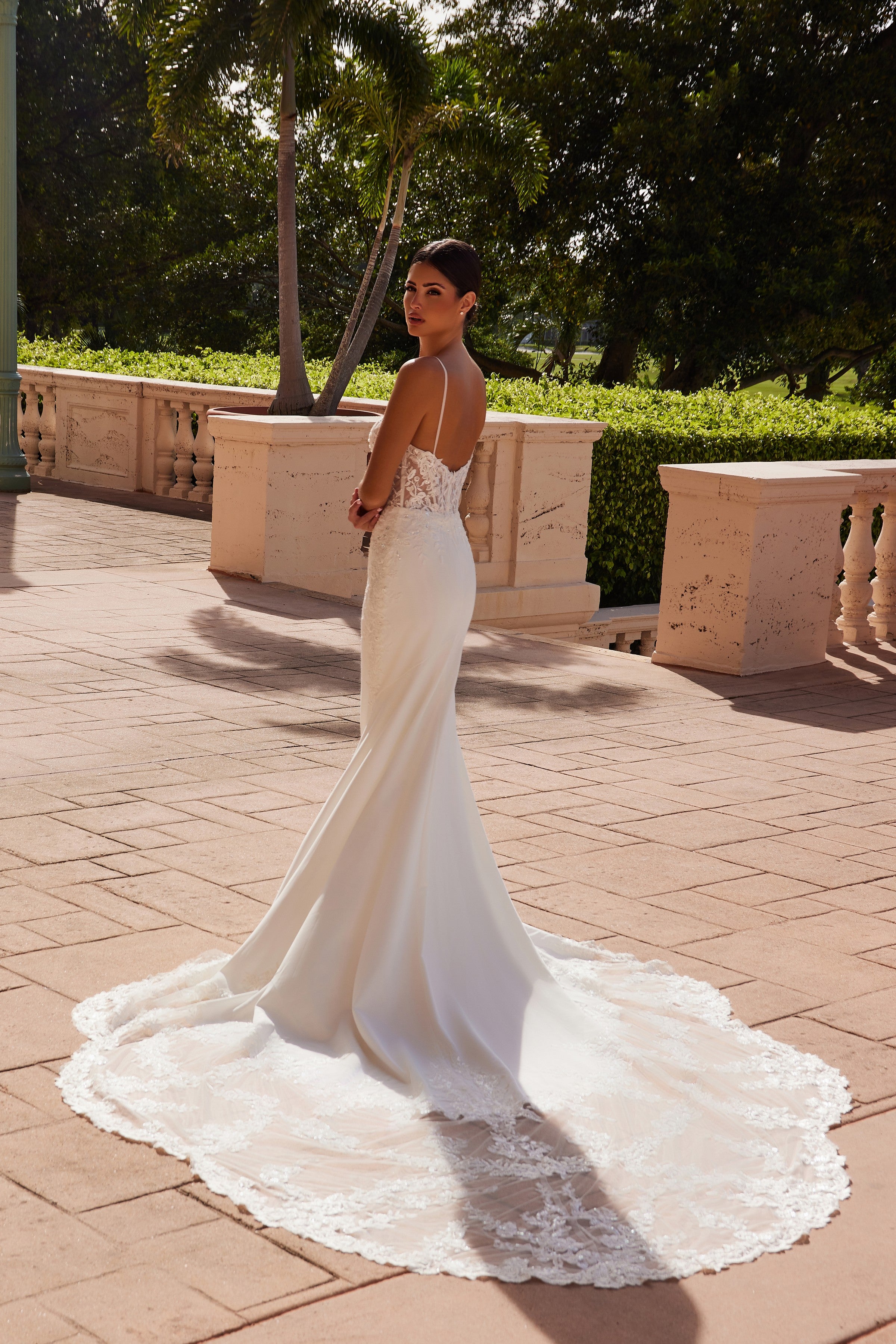Embroidered Mermaid Bridal Gown by Nox Anabel JW1036L – ABC Fashion