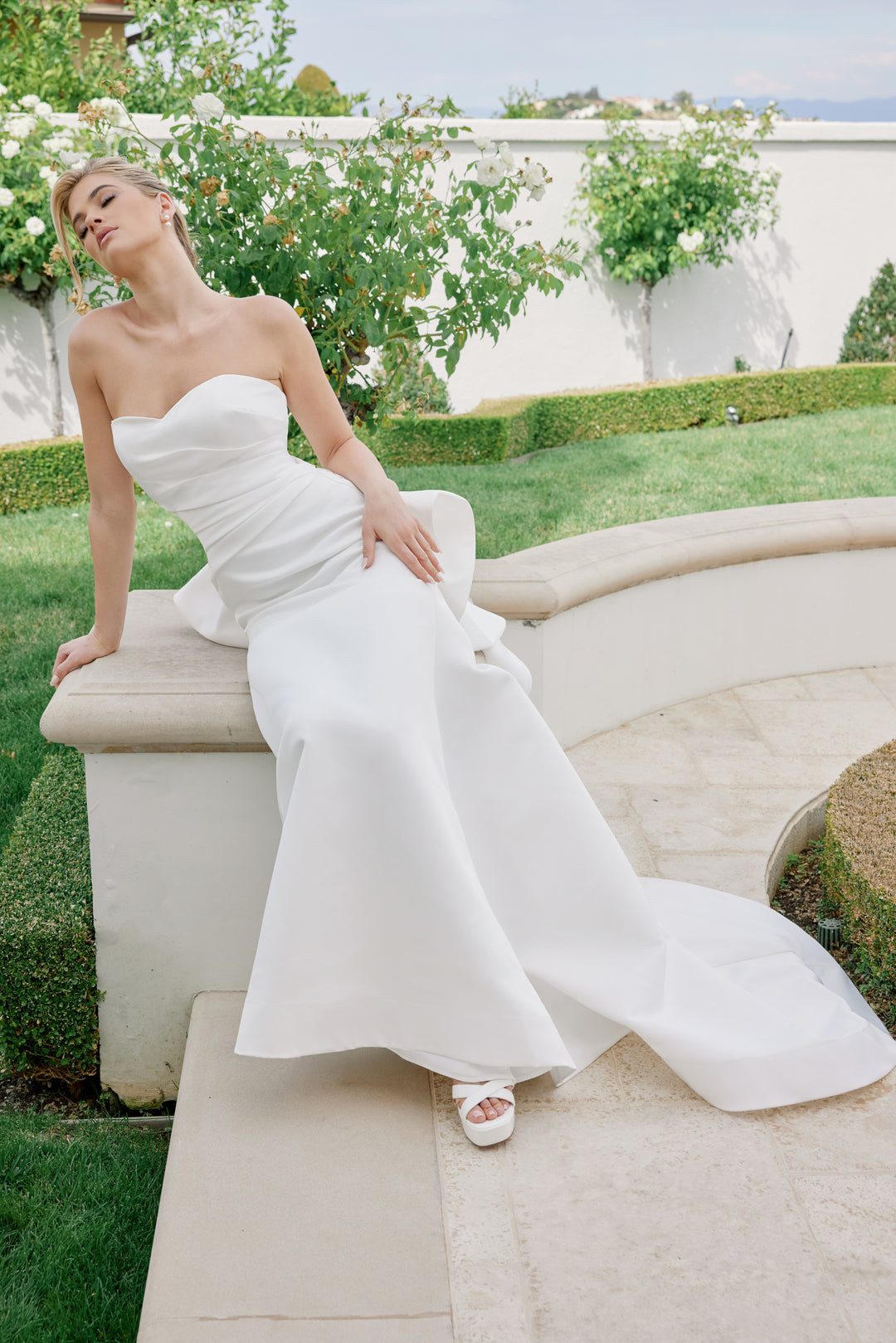 Fitted Strapless Bridal Gown by Nox Anabel JW1044