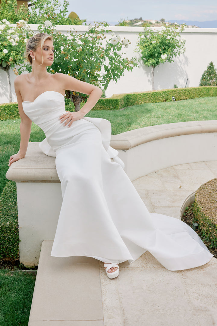 Fitted Strapless Bridal Gown by Nox Anabel JW1044