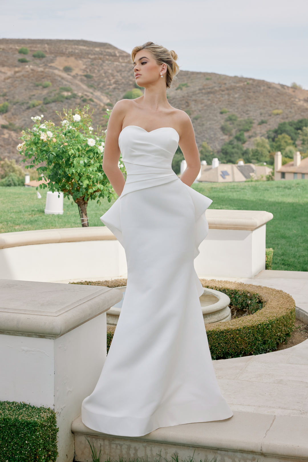 Fitted Strapless Bridal Gown by Nox Anabel JW1044