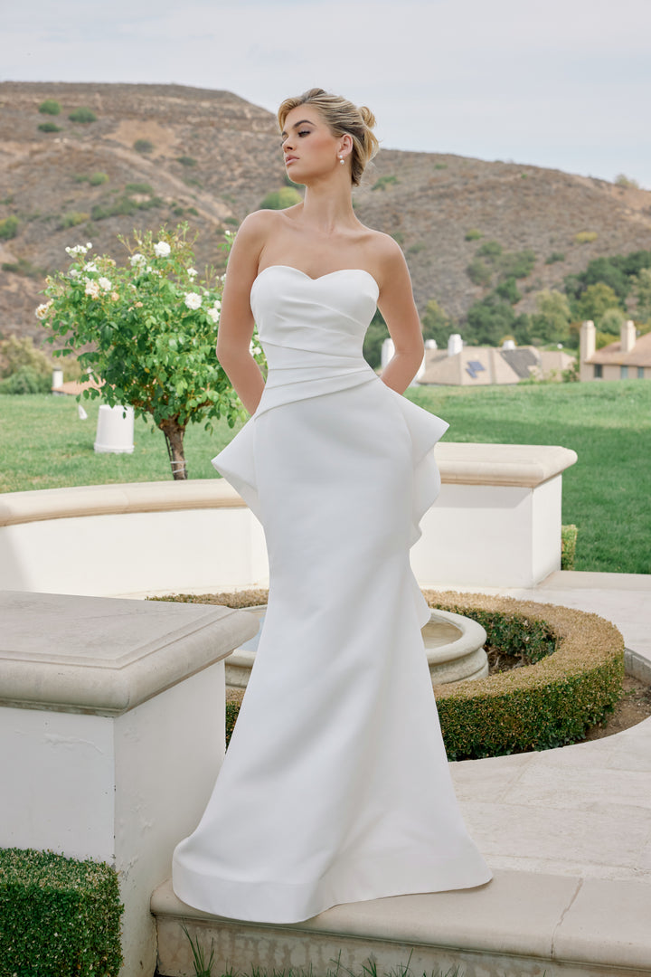 Fitted Strapless Bridal Gown by Nox Anabel JW1044