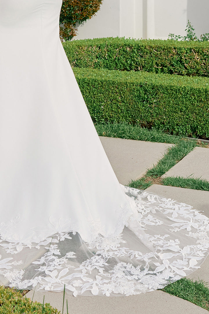 Sleeveless Slit Bridal Gown by Nox Anabel JW1050