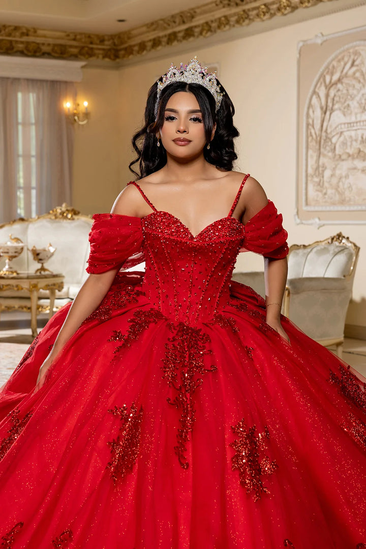 Applique Sweetheart Ball Gown by May Queen LK287