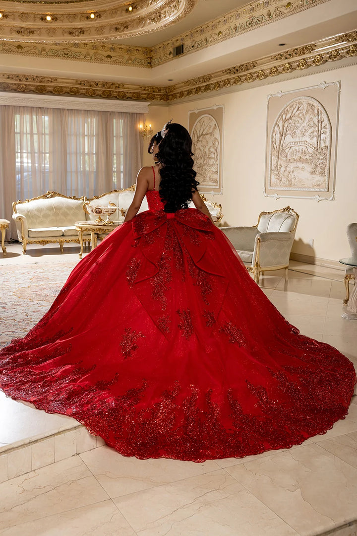 Applique Sweetheart Ball Gown by May Queen LK287