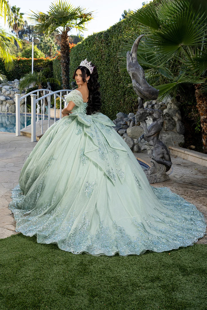 Applique Sweetheart Ball Gown by May Queen LK287