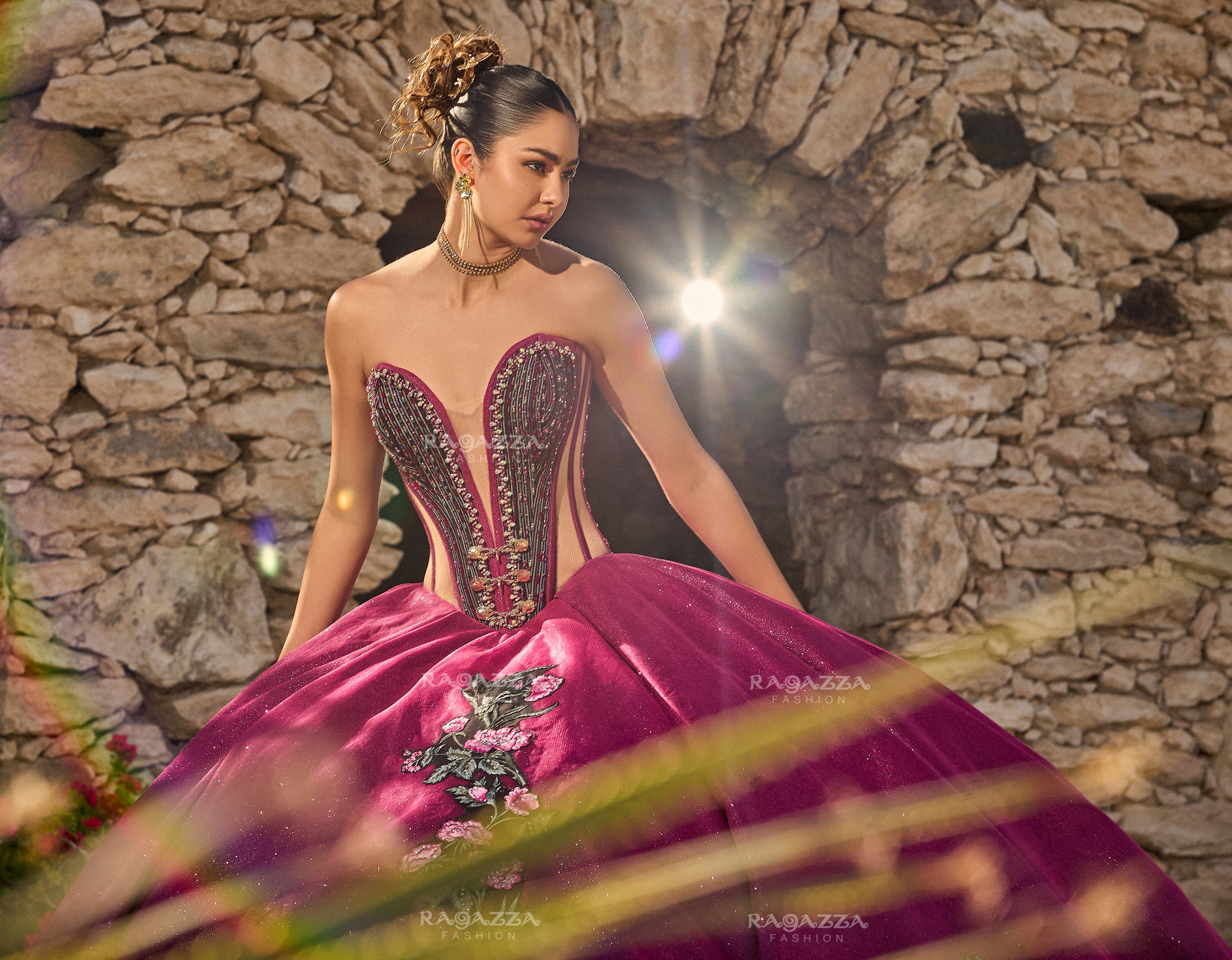 Floral Charro Quinceanera Dress by Ragazza MV56-156 – ABC Fashion