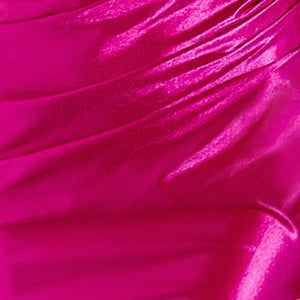 Glitter Jersey Strapless Slit Gown by Eureka EK169